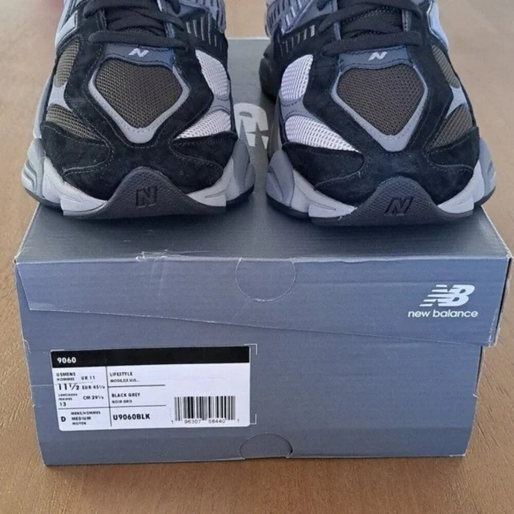 New Balance 9060 Sneakers - Color: Black / Grey - Size: Men 11.5 - Picture 3 of 9